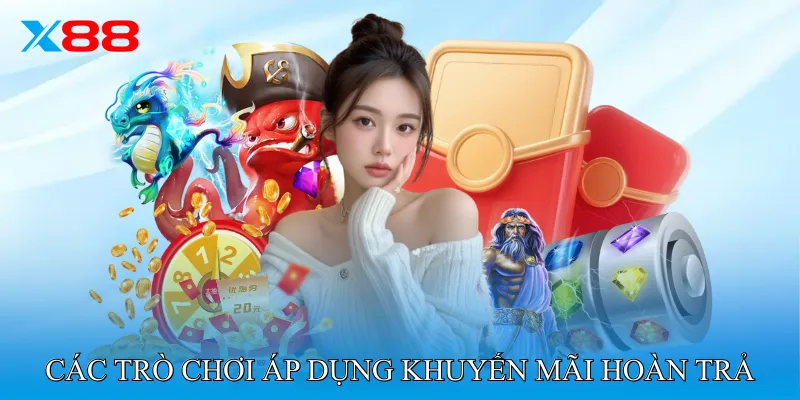 Các trò chơi áp dụng Khuyến mãi hoàn trả 8888K